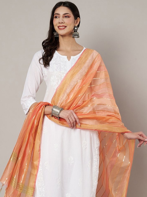 MUFFLY Striped CottonDupatta - Image 2