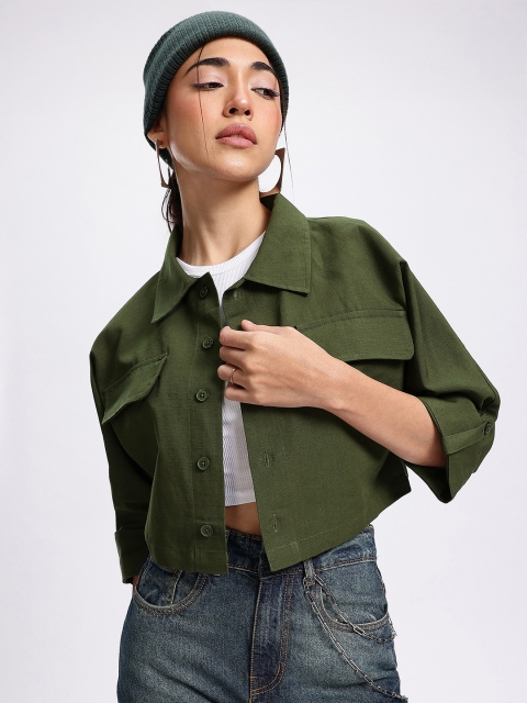glitchez Roll-Up Sleeves Tailored Jacket