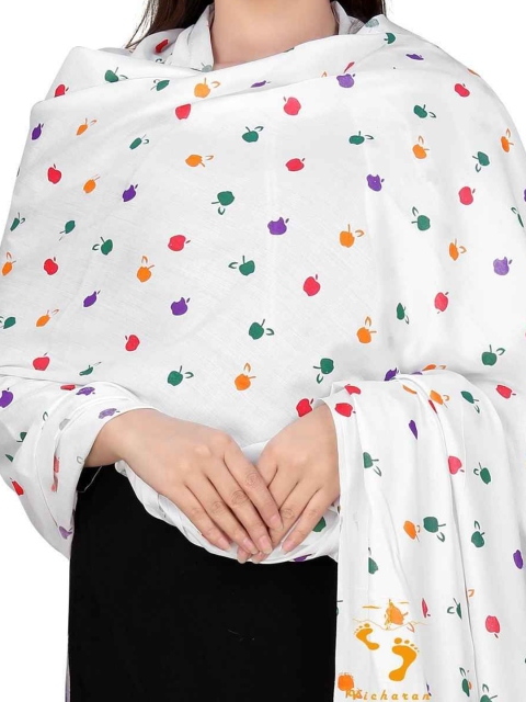 Vicharan Geoemtric Printed Cotton Dupatta With Tasselled - Image 2