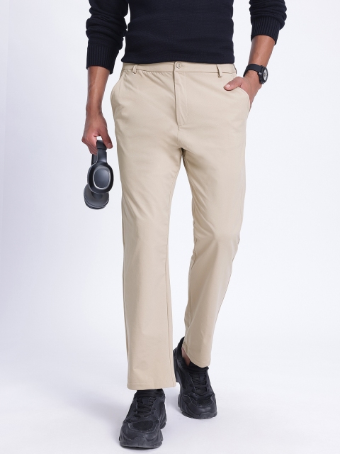 glitchez Men Mid-Rise Relaxed Fit Chinos