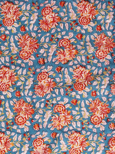 HANDICRAFT PALACE Floral Printed Pure Cotton Unstitched Dress Material