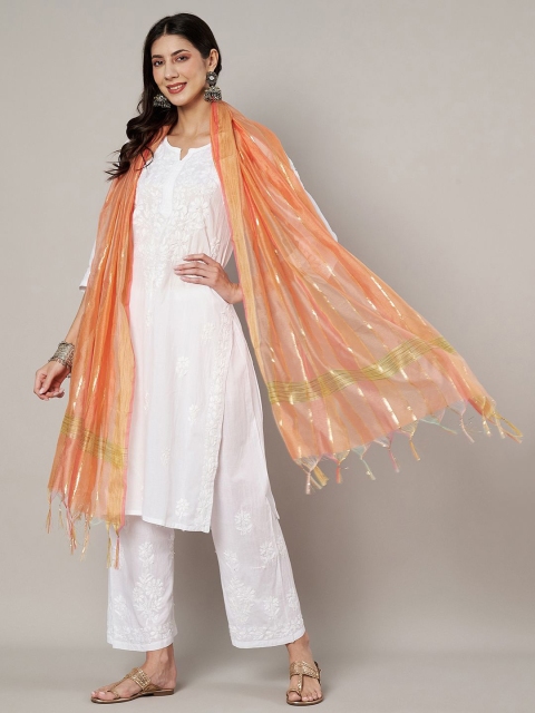 MUFFLY Striped CottonDupatta - Image 3