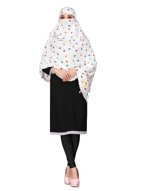 Vicharan Geoemtric Printed Cotton Dupatta With Tasselled - Image 5