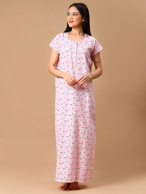 V-Mart Printed Maxi Nightdress