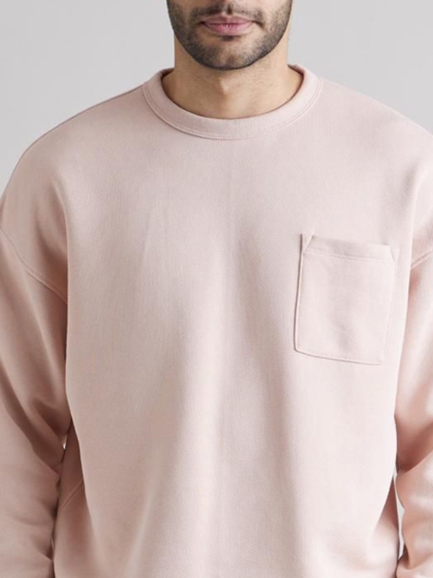 Celio Men Solid Pullover Cotton Sweatshirt - Image 2