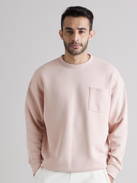 Celio Men Solid Pullover Cotton Sweatshirt