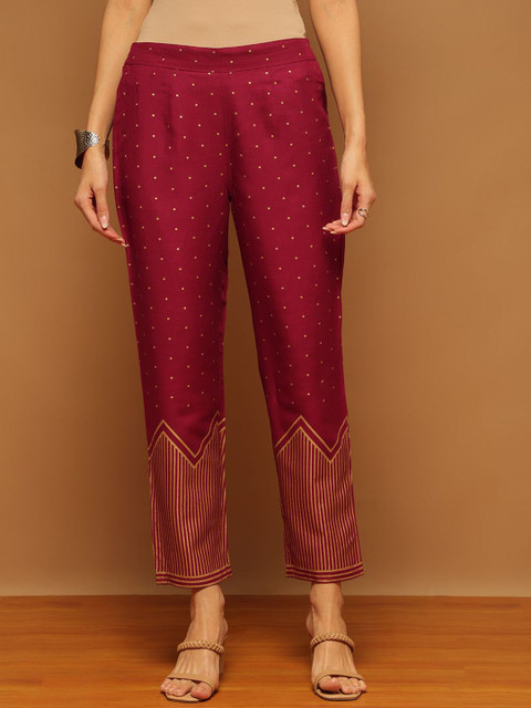 Anouk Printed Top With Trousers Co-Ords With Belt - Image 7