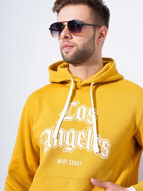 Celio Men Typography Printed Hooded Pullover Sweatshirt - Image 2