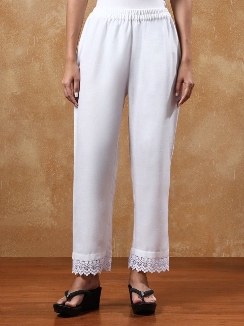 Varanga Women Lace Ethnic Palazzos