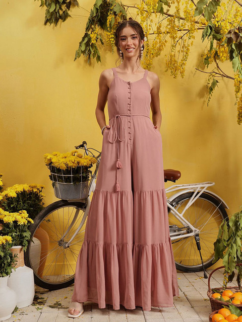 QUIERO Women Shoulder Straps Basic Jumpsuit