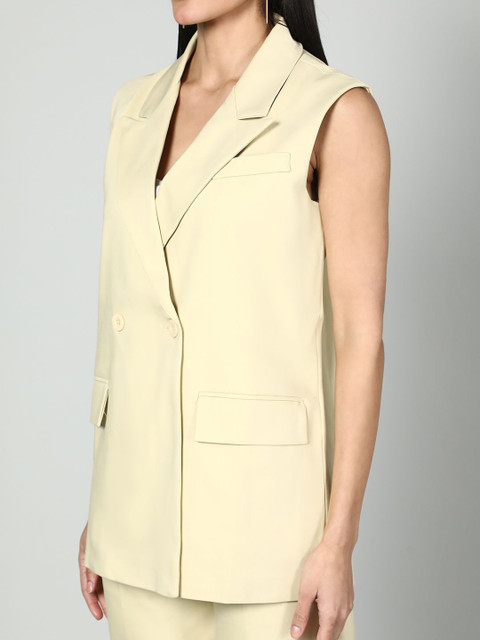 Fashion Sleevless Blazer and Trouser Set - Image 2