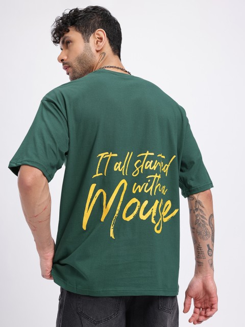 Disney by Glitchez Mickey Mouse Print Oversized Fit T-shirt