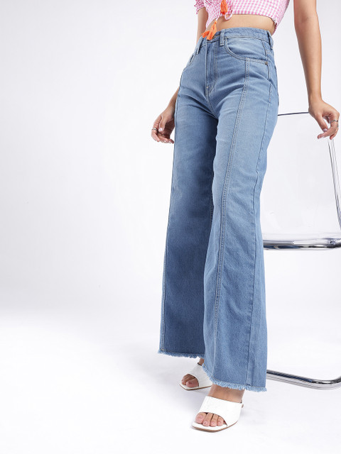 glitchez Women Wide Leg Jeans