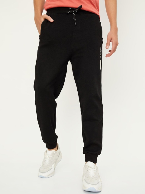 max Boys Solid Joggers Trousers
