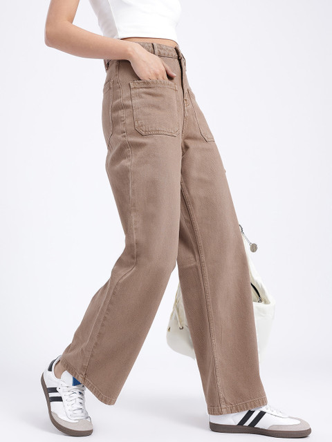 glitchez Women Wide Leg Jeans