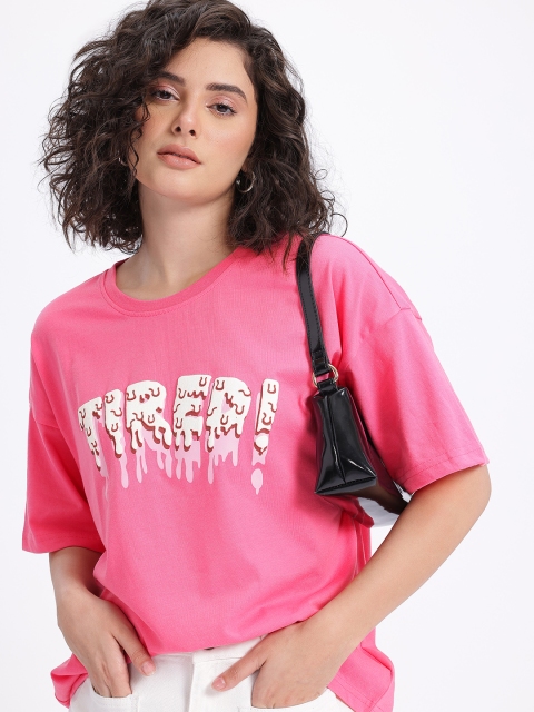 glitchez Printed Oversize T-shirt