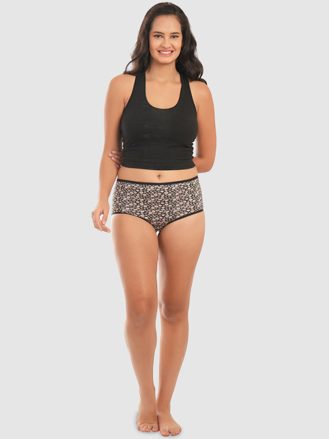 DressBerry Pack Of 3 Assorted High-Rise Breathable Hipster Briefs MVP-1029-COMBO