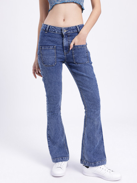 glitchez Women Mid-Rise Stretchable Bootcut Jeans