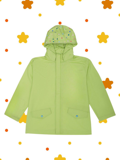 HOUSE OF VEDAS Kids Waterproof Hooded Rain Jacket