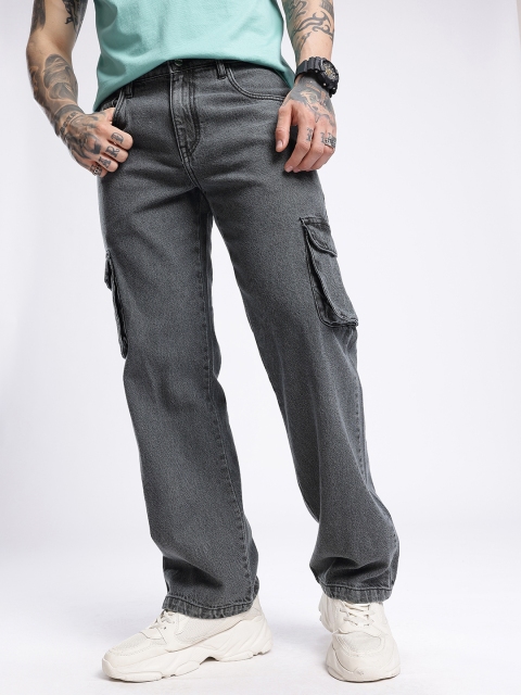 glitchez Men Relaxed Fit Cargo Style Jeans