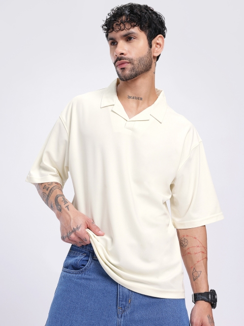 glitchez Camp Collar Oversized T-shirt