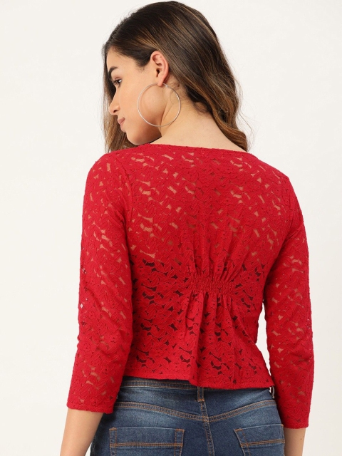 A AND K V-Neck Cotton Shrug - Image 4