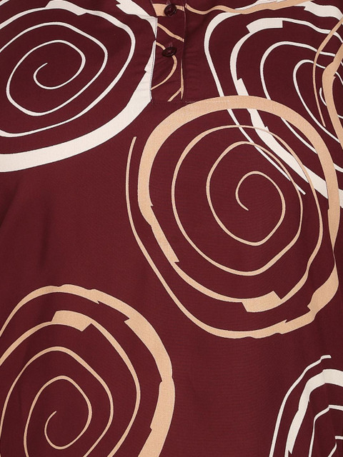 KALINI Plus Size Floral Printed Pure Cotton Top With Palazzos - Image 6