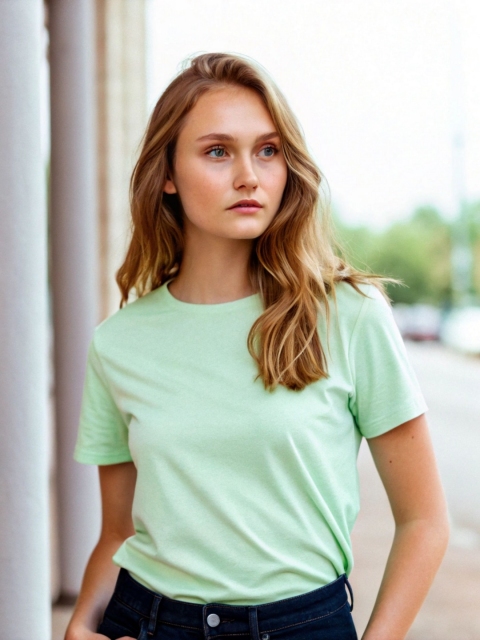 DressBerry Women Bio Finish Slim Fit T-shirt