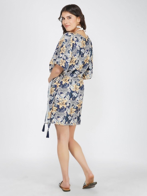 SZN Women Printed Tasselled Shrug - Image 4