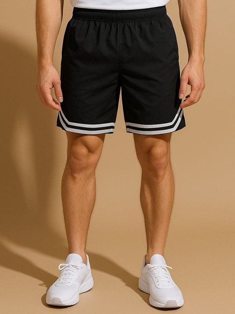 Blissence Men Loose Fit Mid-Rise Regular Shorts