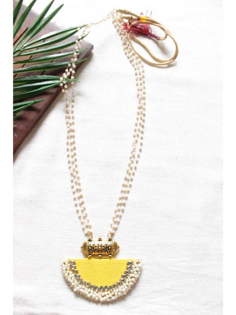 A Local Tribe Yellow Metal Necklace