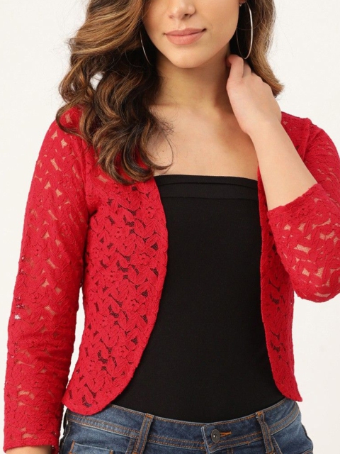 A AND K V-Neck Cotton Shrug - Image 2