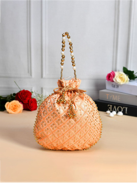 Kuber Industries Unisex Set Of 2 Embroidered Potlies