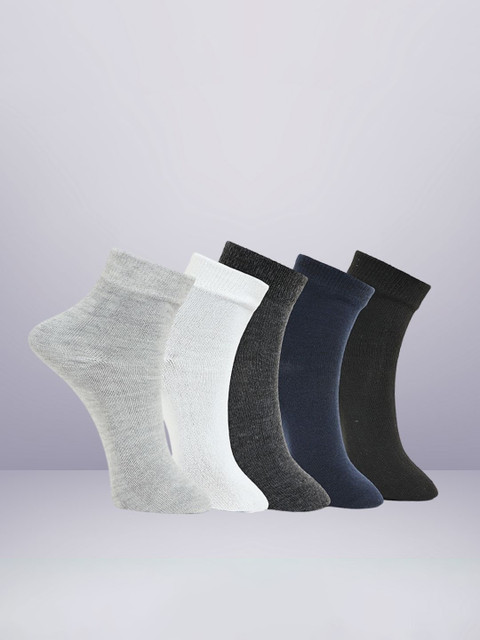 MJE Pack Of 5 Ankle-Length Socks