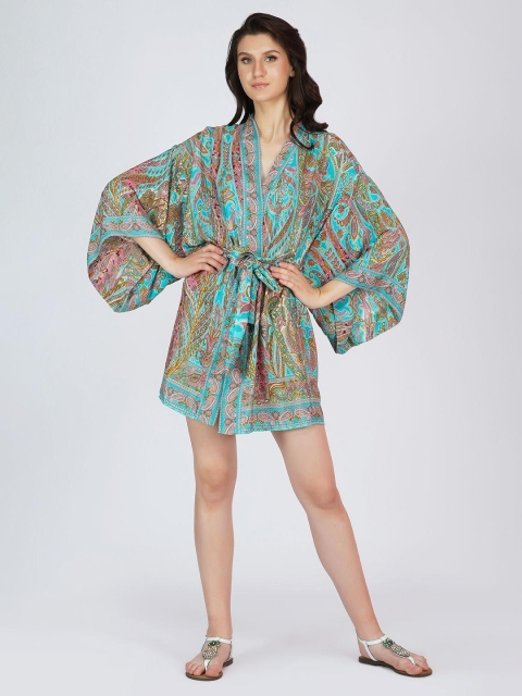 SZN Ethnic Motifs Printed Ethnic Tie-Up Shrug