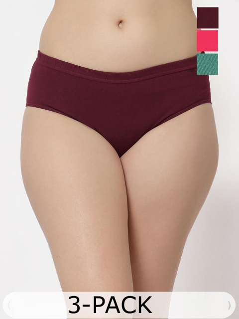 Floret Set Of 3 Basic Mid-Rise Briefs