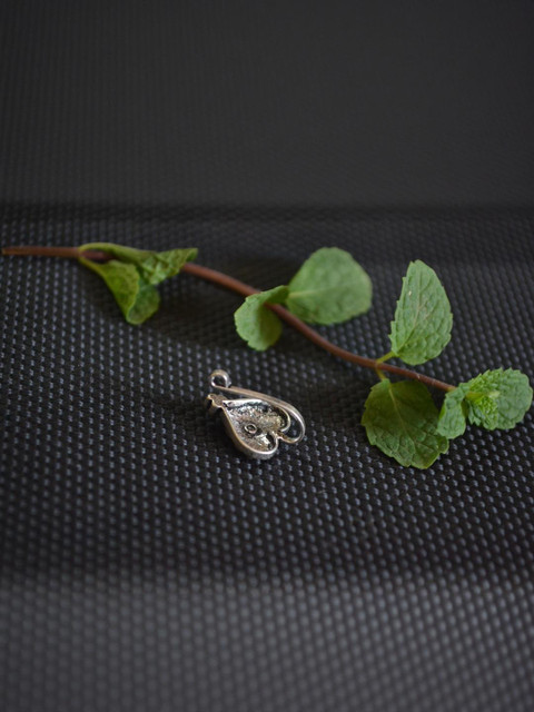 SHREEVARAM Silver Plated Brass Nose Ring