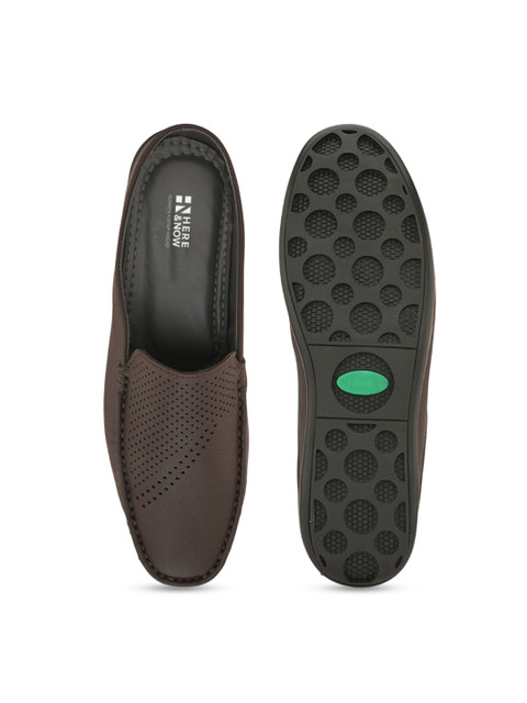 HERE&NOW Men Textured Mules - Image 5