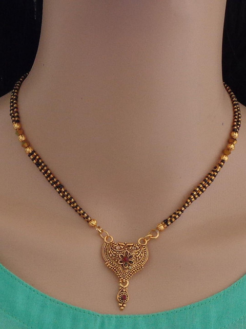 Ramdev Art Fashion Jwellery Brass Gold Plated Mangalsutra