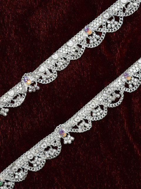 AanyaCentric Set Of 4 Silver-Plated Anklet - Image 2
