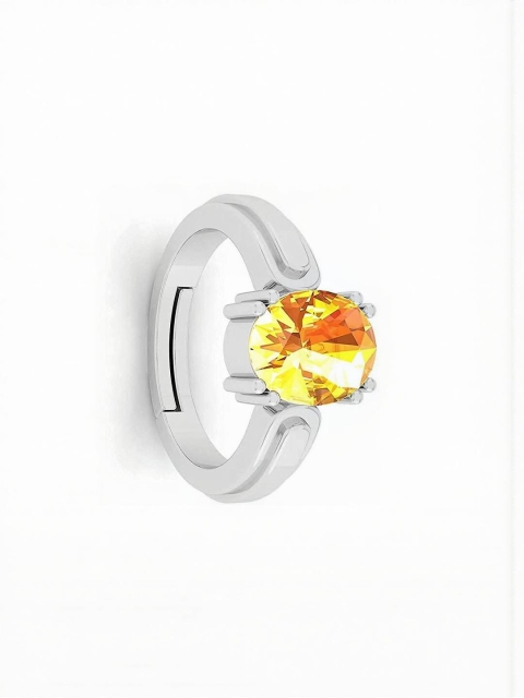 Sidharth Gems Silver Plated Ring