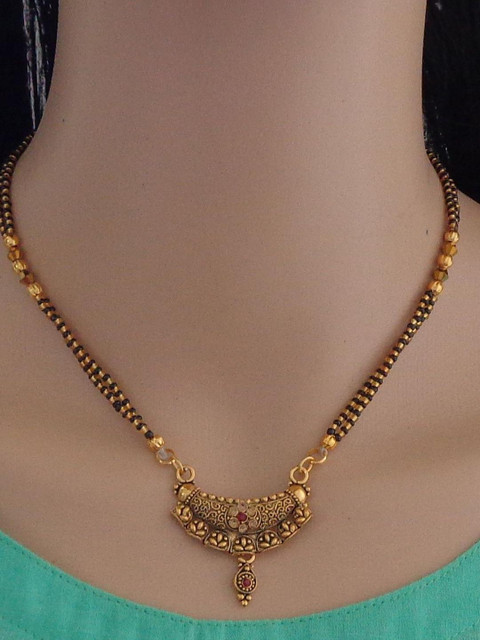 Ramdev Art Fashion Jwellery Brass Gold Plated Mangalsutra