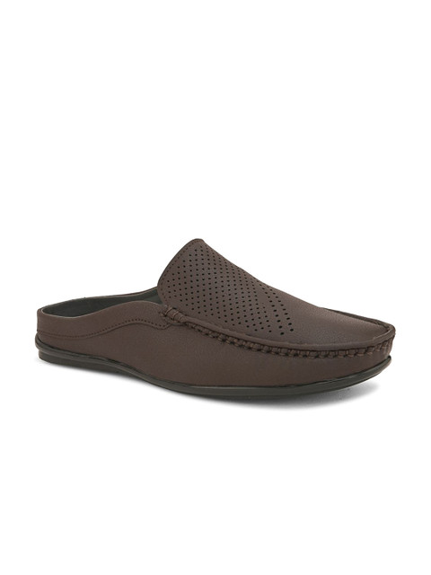 HERE&NOW Men Textured Mules - Image 7