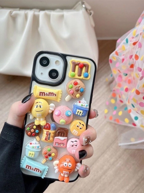 CASE CREATION Women 3D Cartoon Chocolate Candy iPhone 16 Pro Back Case - Image 3