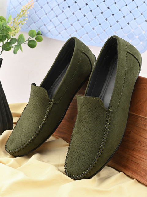 HERE&NOW Men Round Toe Loafers