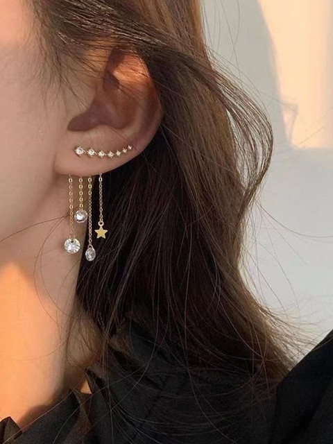 Arzonai Contemporary Ear Cuff Earrings