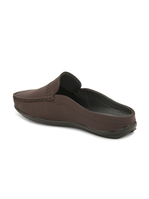HERE&NOW Men Textured Mules - Image 3