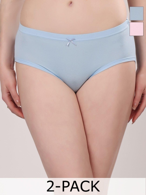 Floret Set Of 2 Hipster Mid-Rise Briefs