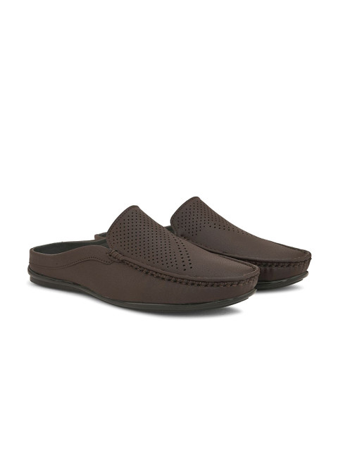 HERE&NOW Men Textured Mules - Image 2