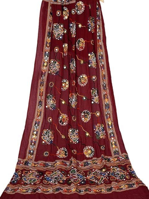 PK HUB Dyed Tie and Dye Dupatta with Mirror Work - Image 2